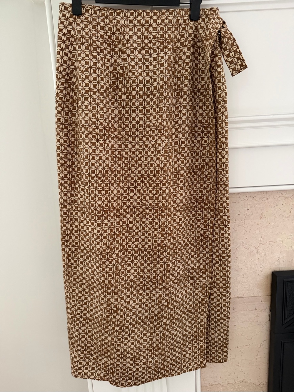 Finity Silk Wrap Around Maxi 90s Retro Bohemian Indie Sleeze Vintage Skirt